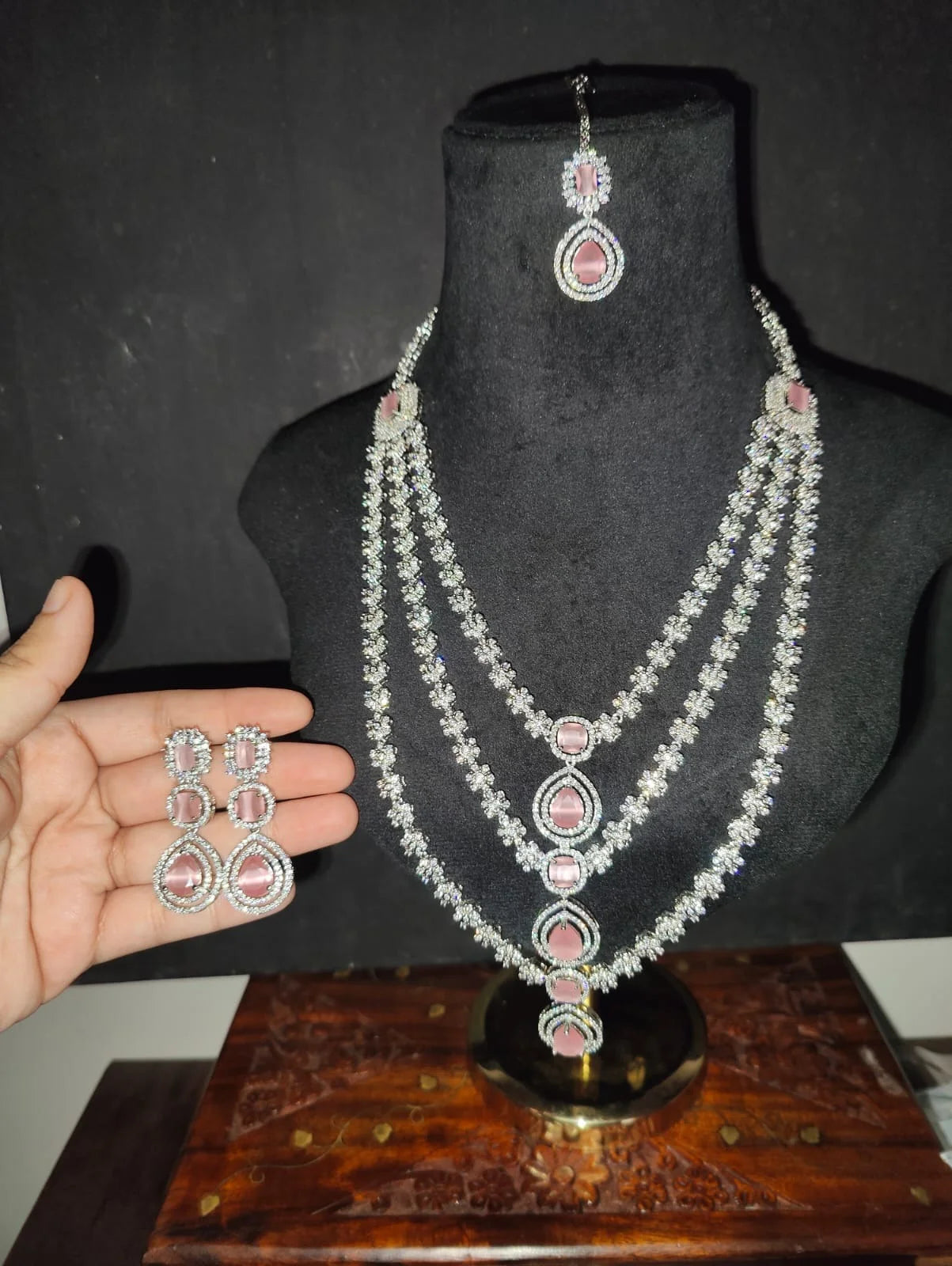 Baby Pink Long Necklace