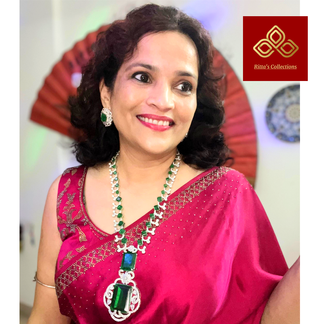 Neeta Ambani Premium American Diamond Necklace