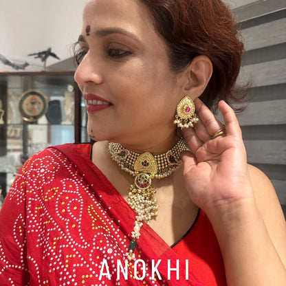 Heritage Brass Necklace, ANOKHI, Product Code RC101