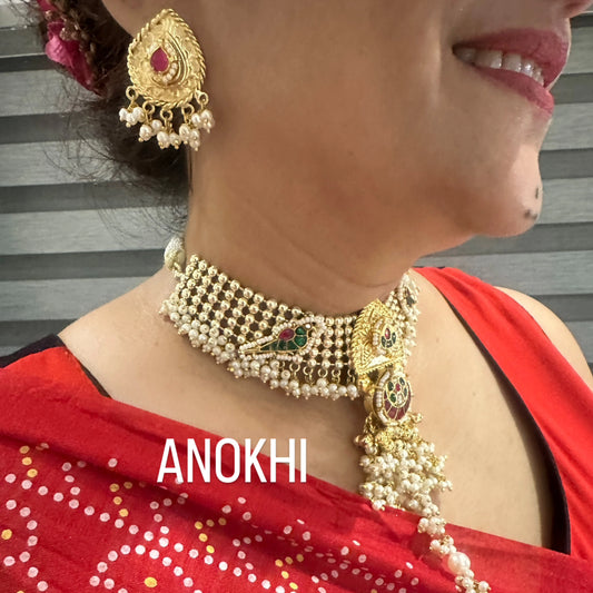 Heritage Brass Necklace, ANOKHI, Product Code RC101
