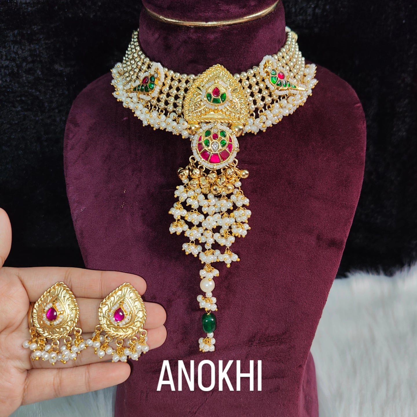 Heritage Brass Necklace, ANOKHI, Product Code RC101