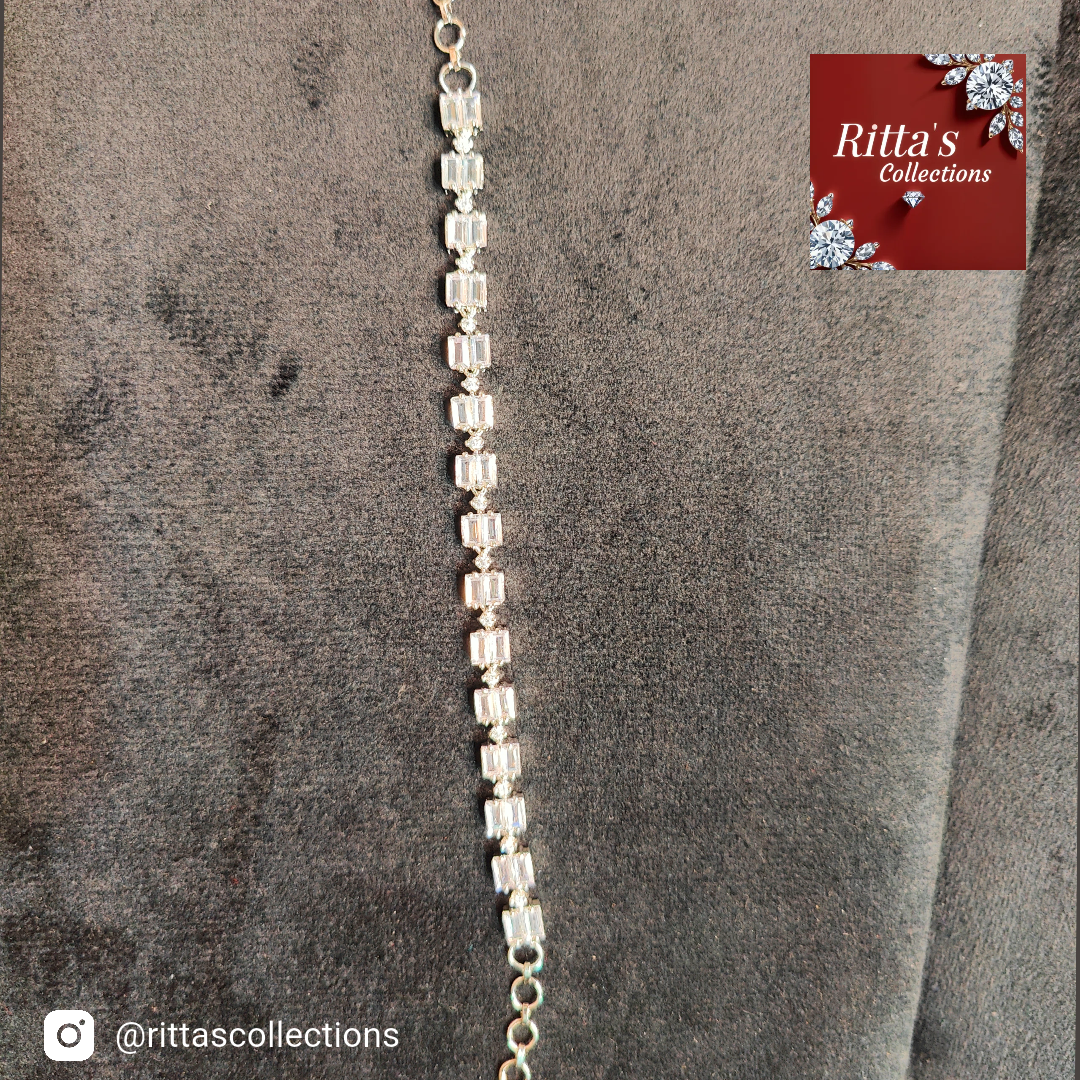 American Diamond Chain Bracelet