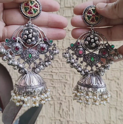 ANOKHI Silver Replica Earrings