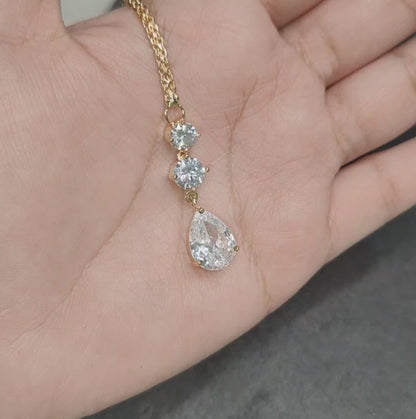 Golden Polish AAA Quality American Diamond Maangtikka