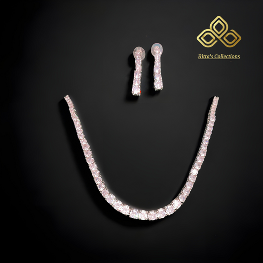 Solitaire Necklace with Earrings