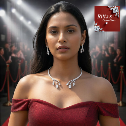 Ritta's Designer AD Hasli with Earrings, swipe for video