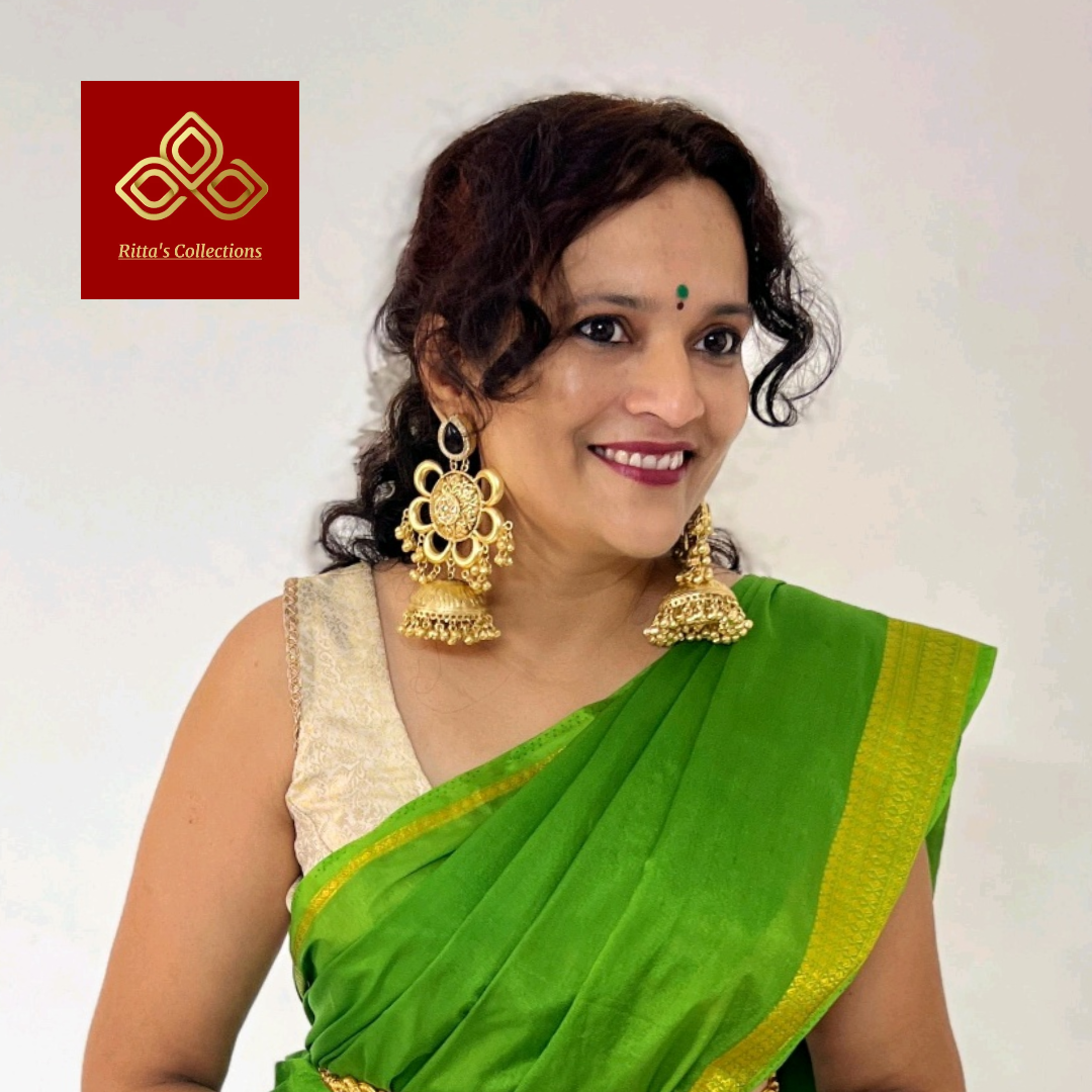 ANOKHI Brass Golden Polish Jhumka Earrings