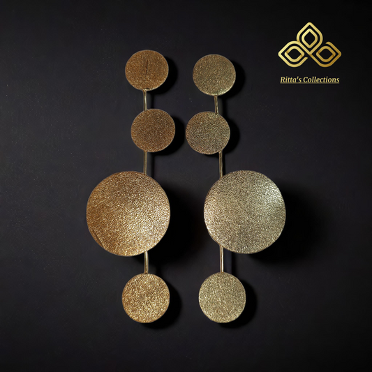 Handcrafted Statement Brass Earrings