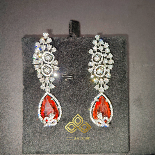 Orange AD Earrings
